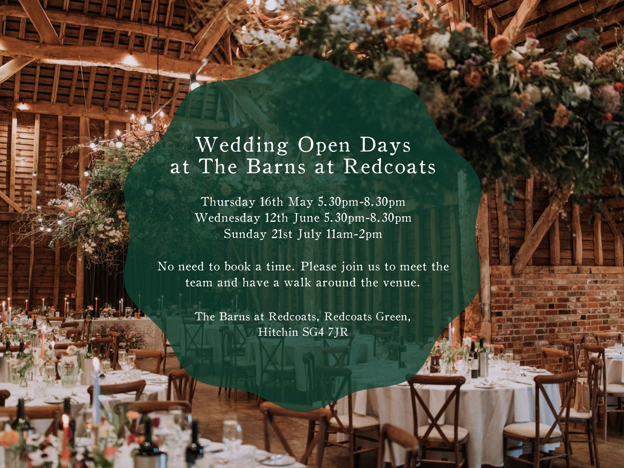 Wedding Open Days at The Barns